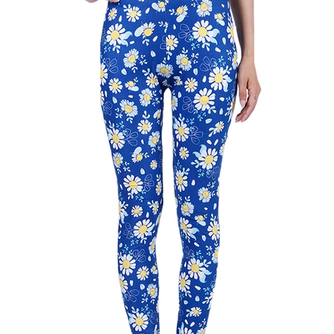 Women's Daisy Print Cropped Pants