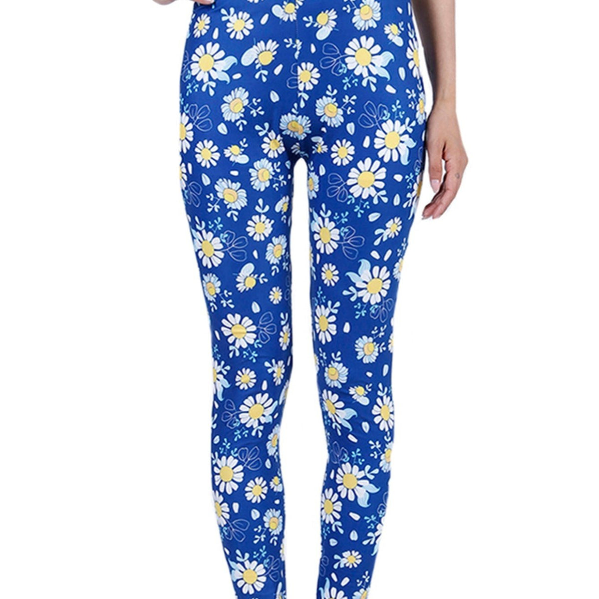 Women's Daisy Print Cropped Pants