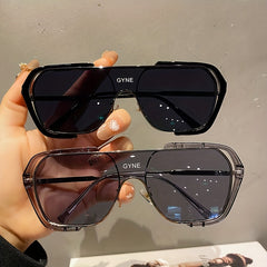 Y2K Aviator Sunglasses Unisex Futuristic Punk Style Outdoor Eyewear UV400