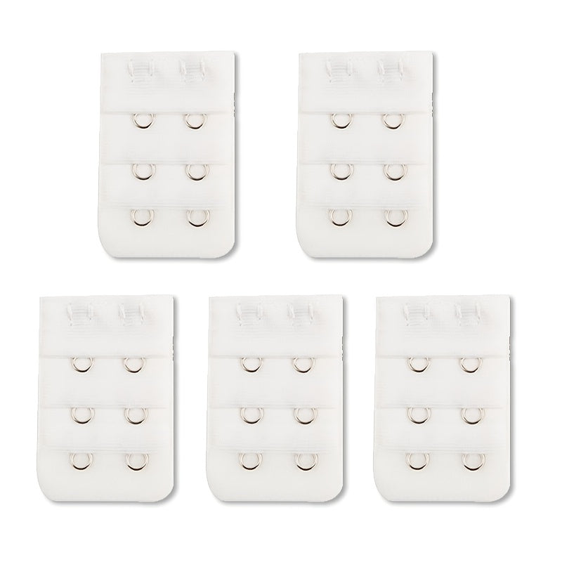 5pcs 2 Hooks Bra Strap Extenders Adjustable Band Buckle Women's Lingerie