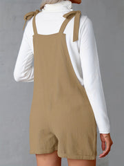 Casual Sleeveless Jumpsuit with Dual Pockets for Women