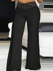  Women's High Rise Straight Leg Pants