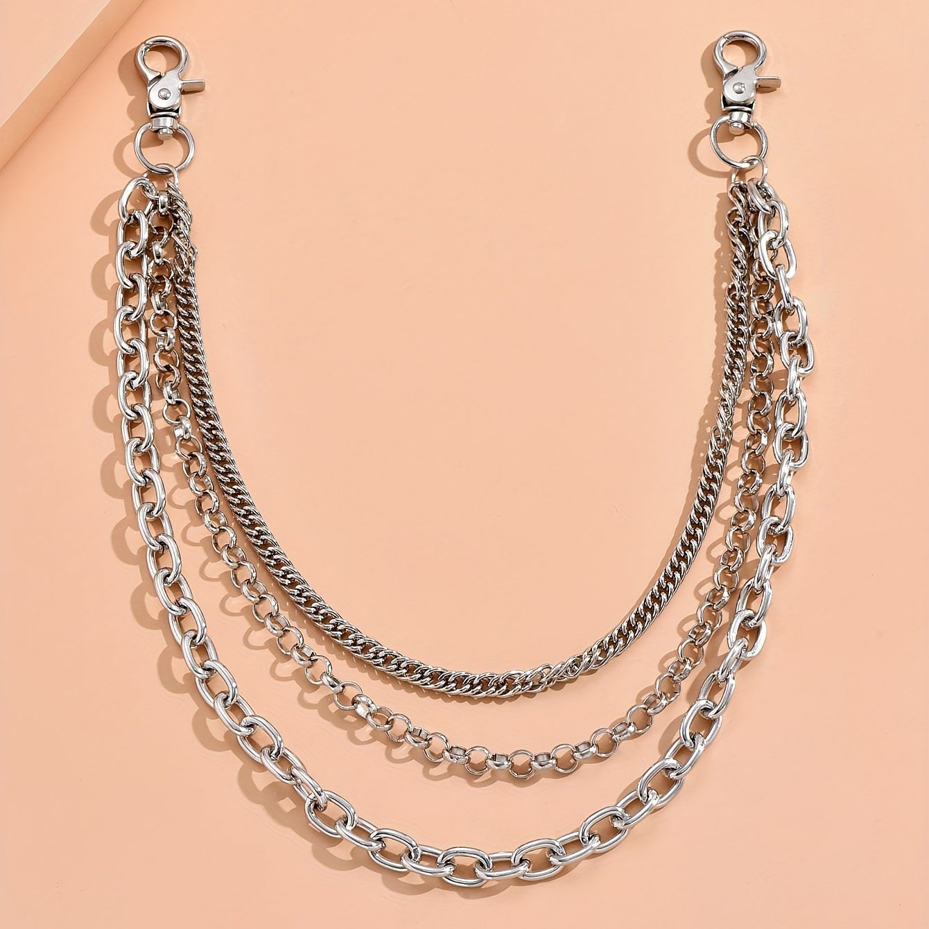 Tassel Keychain Pocket Chain Pants Trousers Chain Layered Waist Tassel Chain