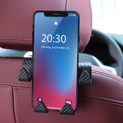 Car Headrest Mobile Phone Holder Rear Seat Storage Rack