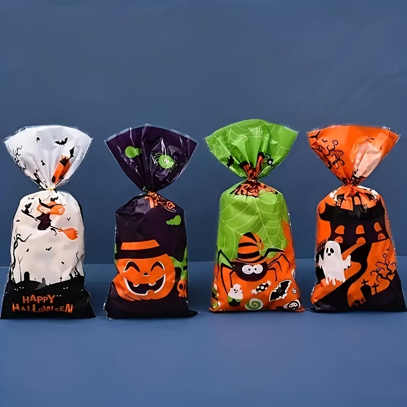 50pcs Halloween Candy Bag Creative Tote Bag Children's Gift Bag Party Decoration