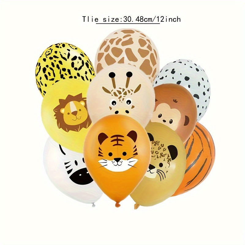 Forest Animal Theme Scene Balloon Set For Birthday Decoration