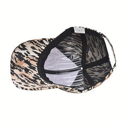 Tiger Pattern Print Baseball Cap Adjustable Hat