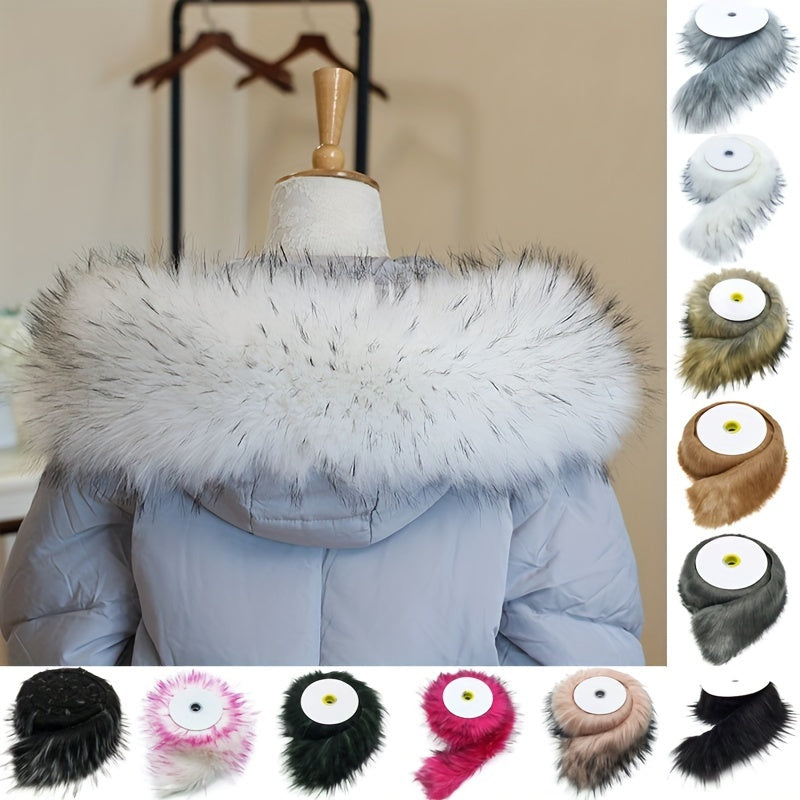 Faux Fur Fox Raccoon Collar Christmas Tree Strip