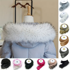 Faux Fur Fox Raccoon Collar Christmas Tree Strip