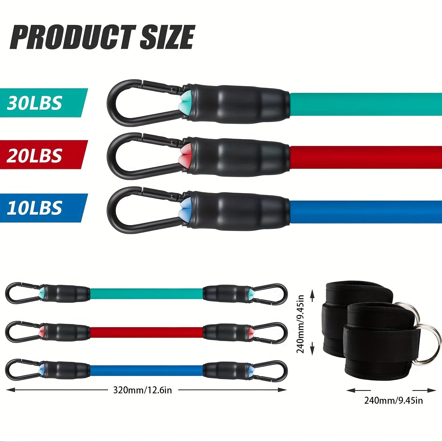 Ankle Resistance Bands Ankle Cuffs for Working Out