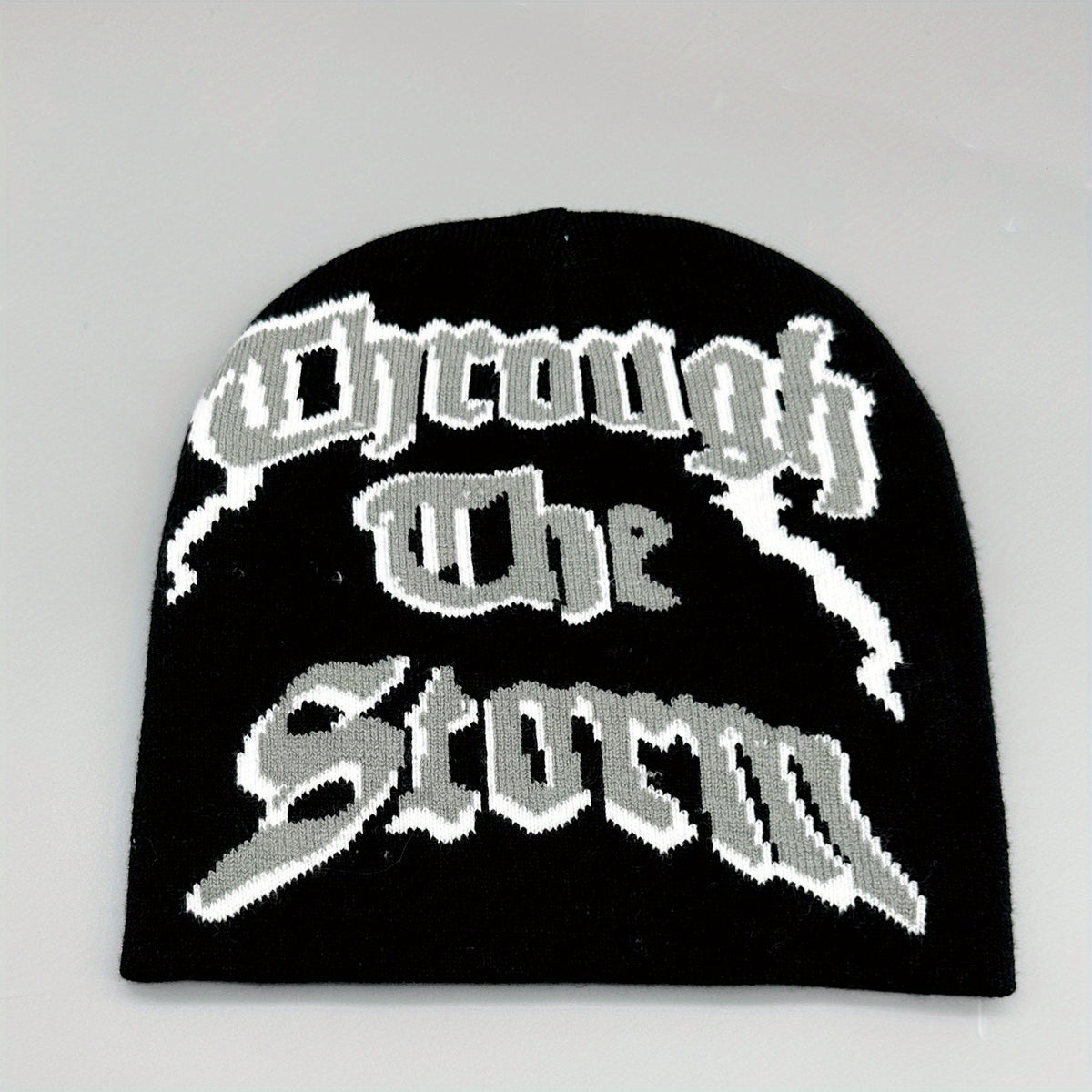 Y2K Letter Jacquard Unisex Beanie Hip Hop Candy Knitted Hat