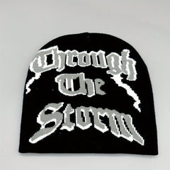 Y2K Letter Jacquard Unisex Beanie Hip Hop Candy Knitted Hat