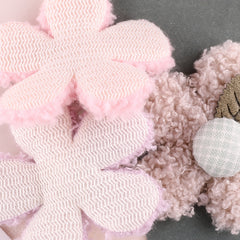 4pcs Small Plush Flower Hair Accessories for Girls