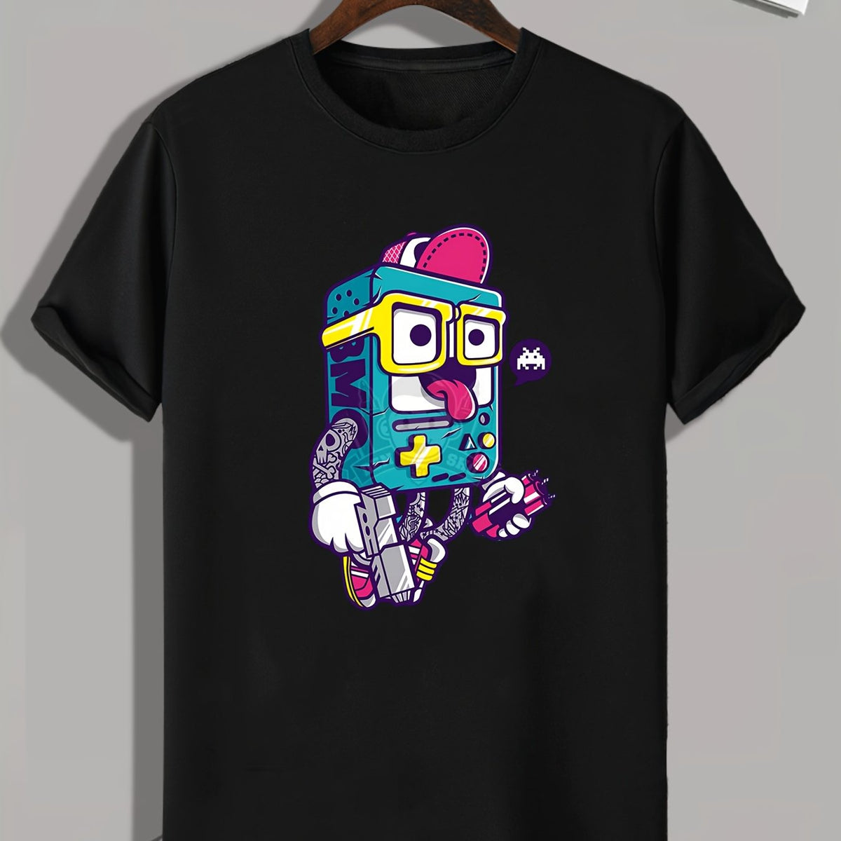 Cartoon Print Men's Graphic T shirt Casual Comfy Tees For Summer