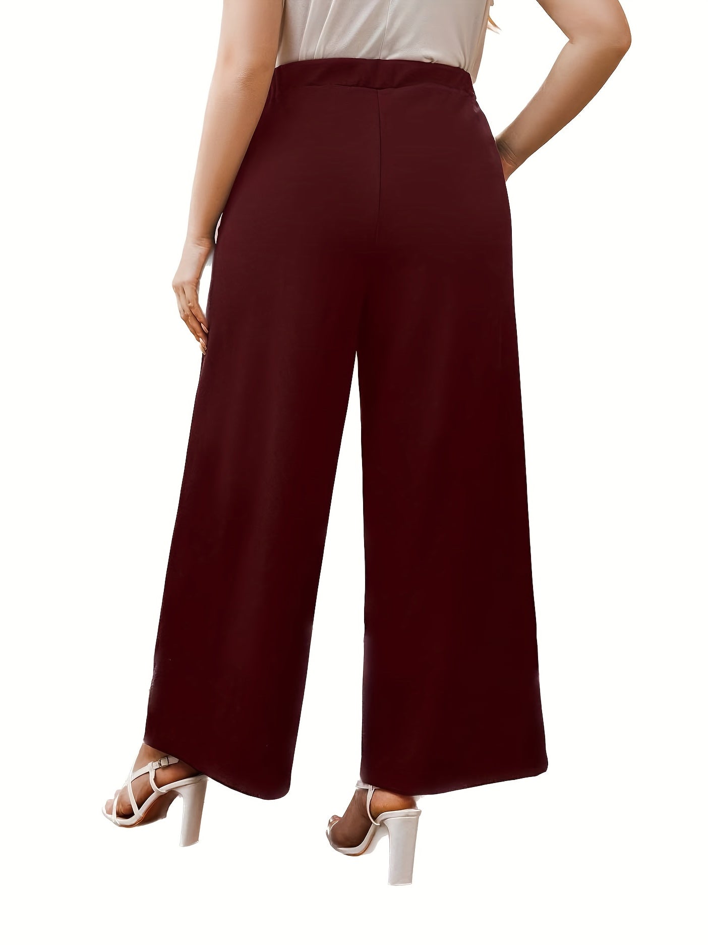  Women's High Rise Loose Pants With Pockets