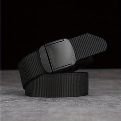 Men's Tactical Leather Belt with Zipper - Outdoor Belt