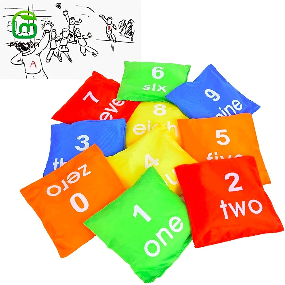 10pcs Small Bean Bags Kids Sandbag Tossing Game For Toddler Preschool Classroom