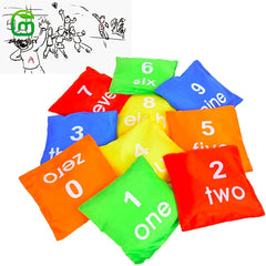 10pcs Small Bean Bags Kids Sandbag Tossing Game For Toddler Preschool Classroom