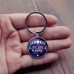 Vintage Starry Sky Keychain for Boys Stylish and Durable Accessory