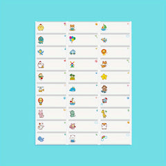 Custom Waterproof Name Sticker for Office & School Supplies