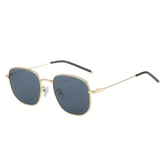 Square Metal Sunglasses Anti Glare UV400