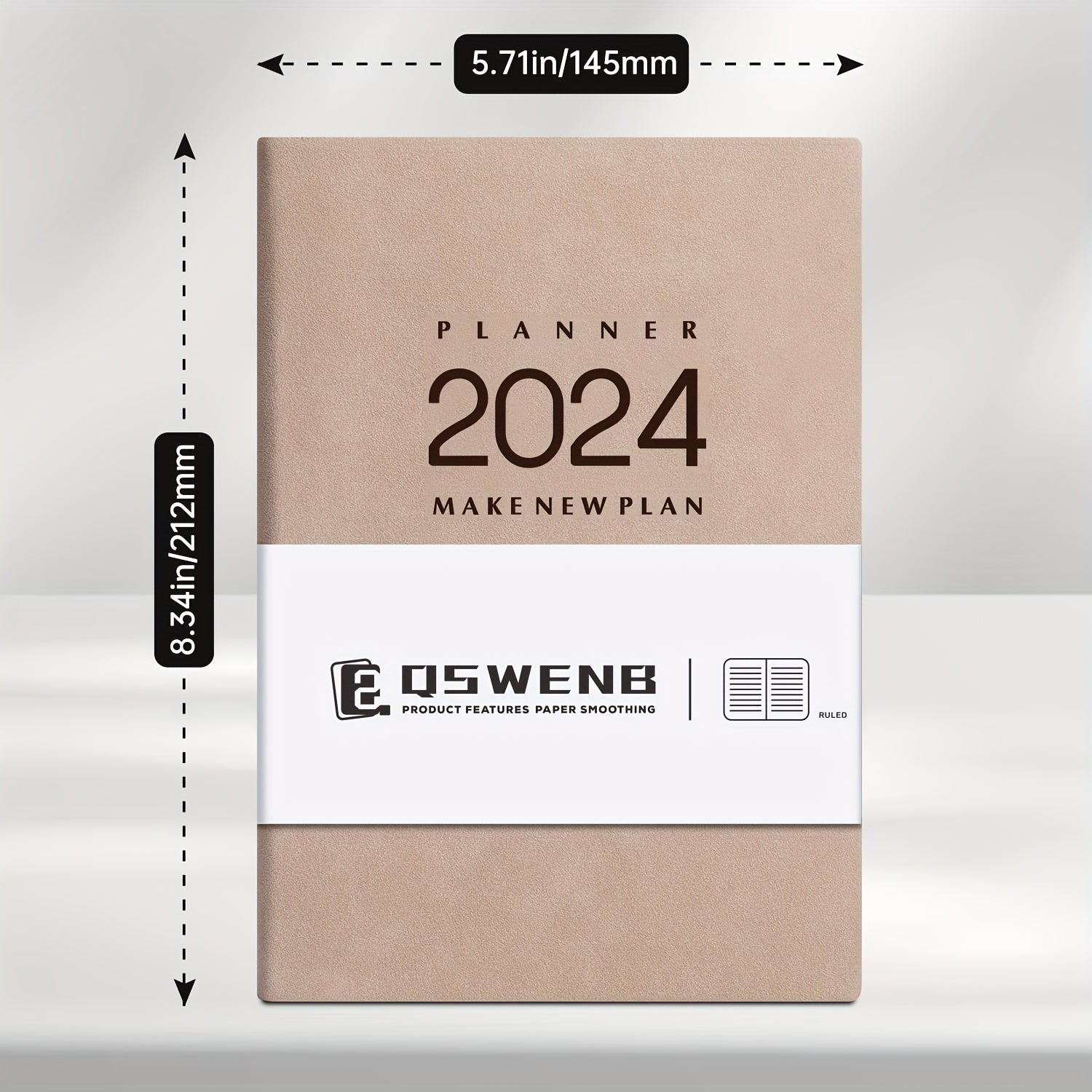 Faux Leather Planner Calendar Organizer Monthly Schedule Weekly Date Book