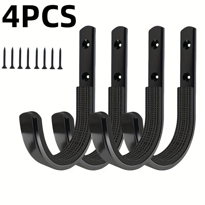 Durable Archery Wall Mount Hooks Soft Padded Stainless Steel Screws