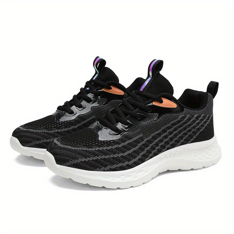 Women's Stylish Mesh Running Shoes Comfortable Lace Up Outdoor Sneakers