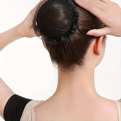 2pcs Elastic Hairnet for Ballet Dance with Hair Ties and Bun Maker