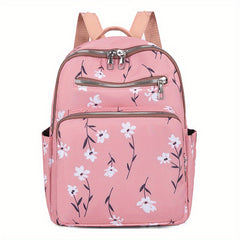 Flower Pattern Backpack Women School Bag Work Travel