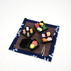 Japanese Bento Box Scene Decor Miniatures for Dollhouses