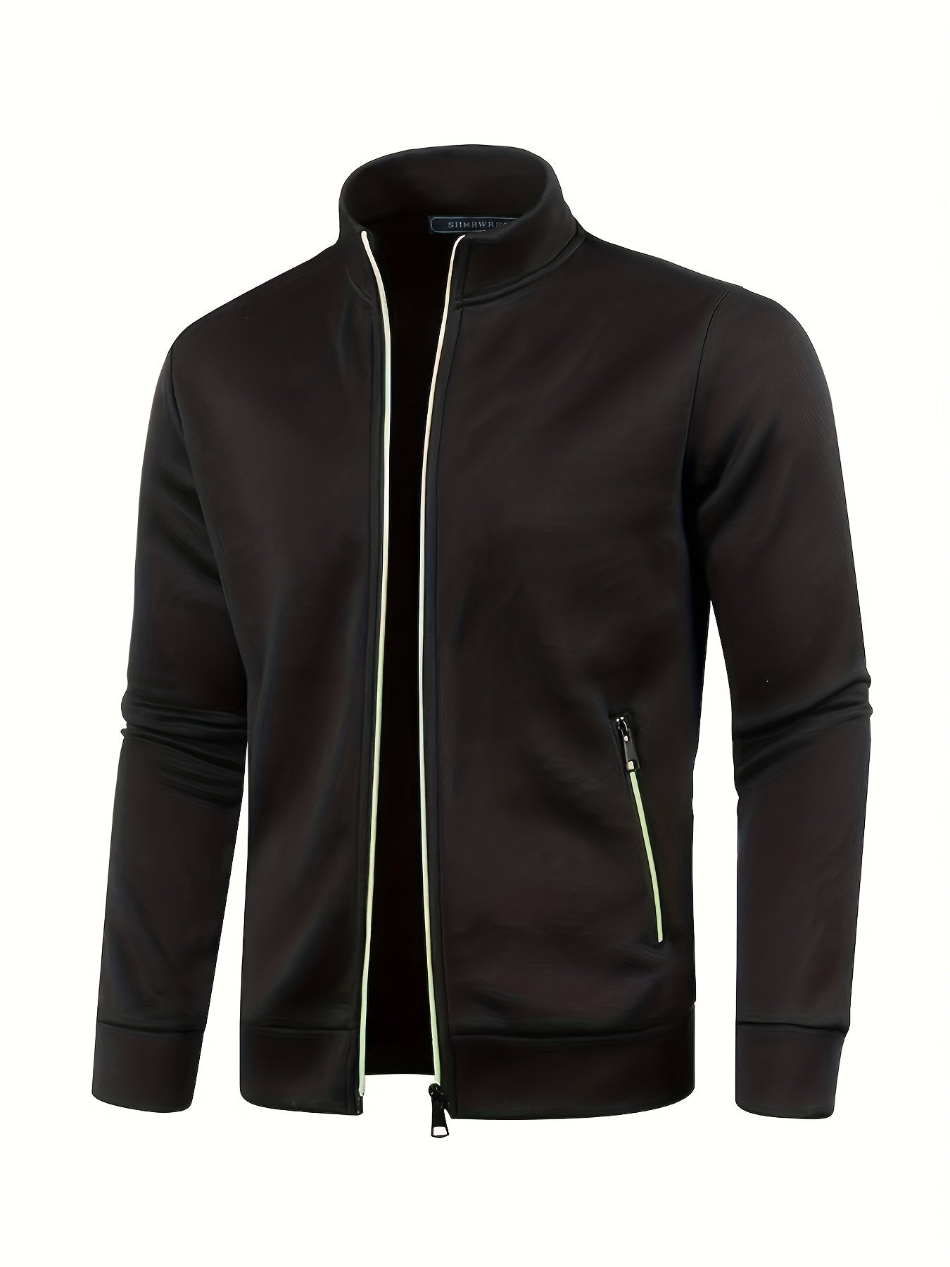 Men's Warm Fleece Jacket with Stand Collar