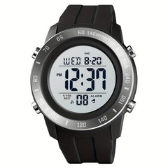 LED Light Up Electronic Watch Silicone Band Waterproof Sports Watch