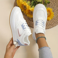 Women's Colorblock Skate Shoes Casual Low Top Sneakers