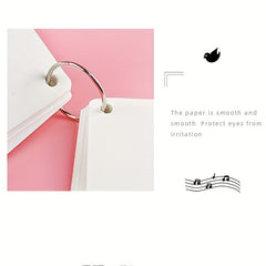 Portable Notepad Loose leaf Book with Iron Ring Buckle