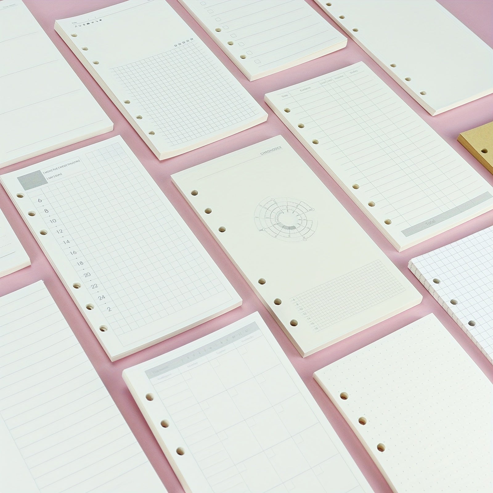 Refill Inner Pages 45 Pages 6 Holes Loose Leaf for Notebooks