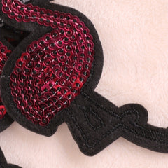 3pcs Flamingo Applique Patch Clothing Hat Bag DIY Iron On Patch