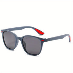 Men's Square Frame Sunglasses Coated Vintage Driving Mirrors