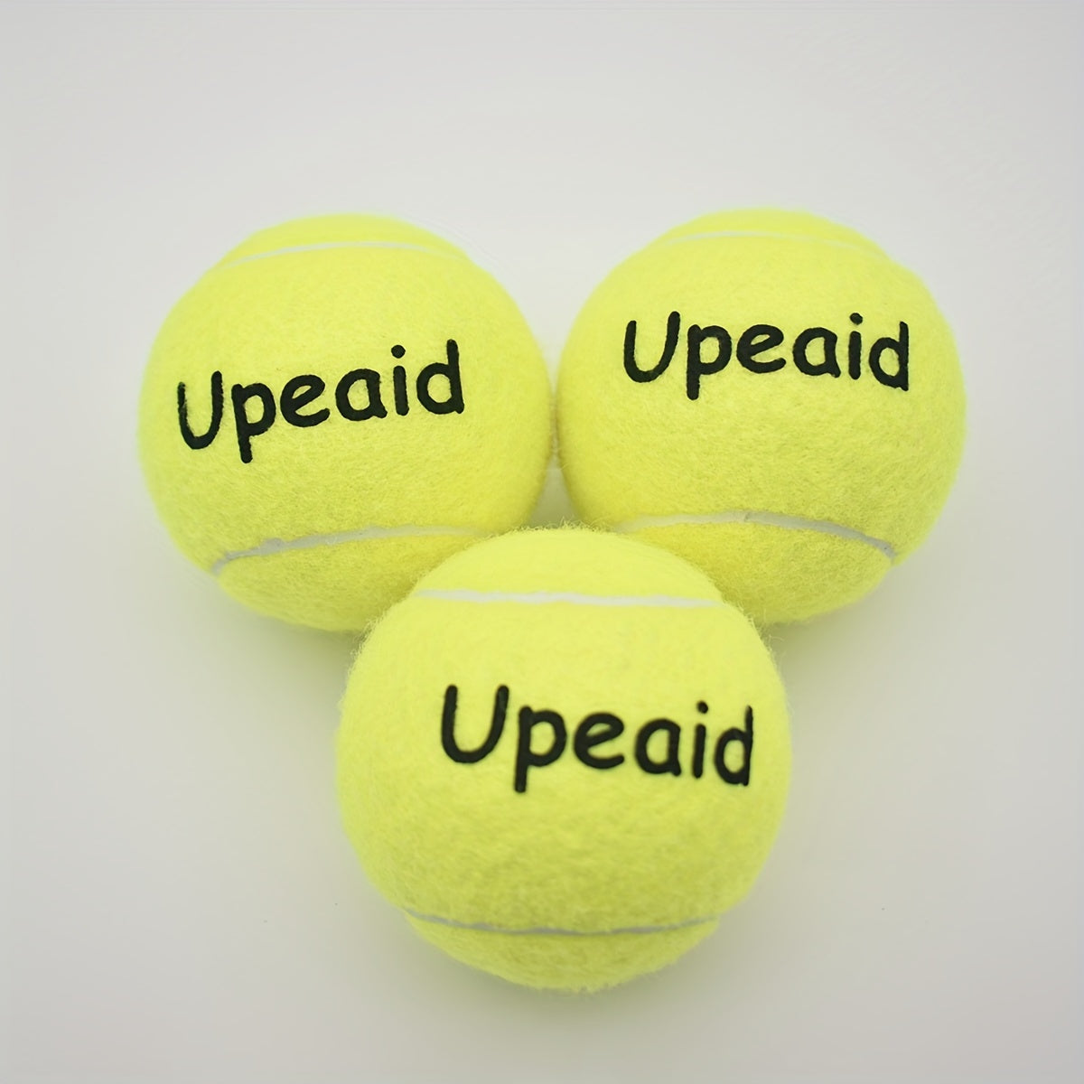 3pcs High Elastic Rubber Tennis Balls for Beginners Yellow