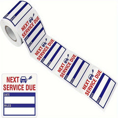 150 Car Maintenance Mileage Date Service Expiry Reminder Stickers