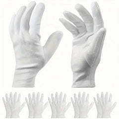 5 Pairs Soft Stretchable Lining Gloves for Household Cleaning and Jewelry Work
