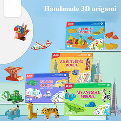 Geometric Puzzle Sets 3D Origami Paper Craft Kit for Holiday