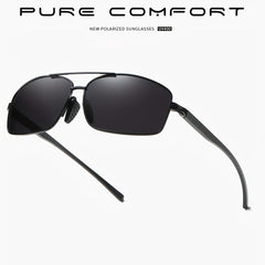Men's Retro Square Frame Sunglasses Polarized Outdoor Cycling Sports