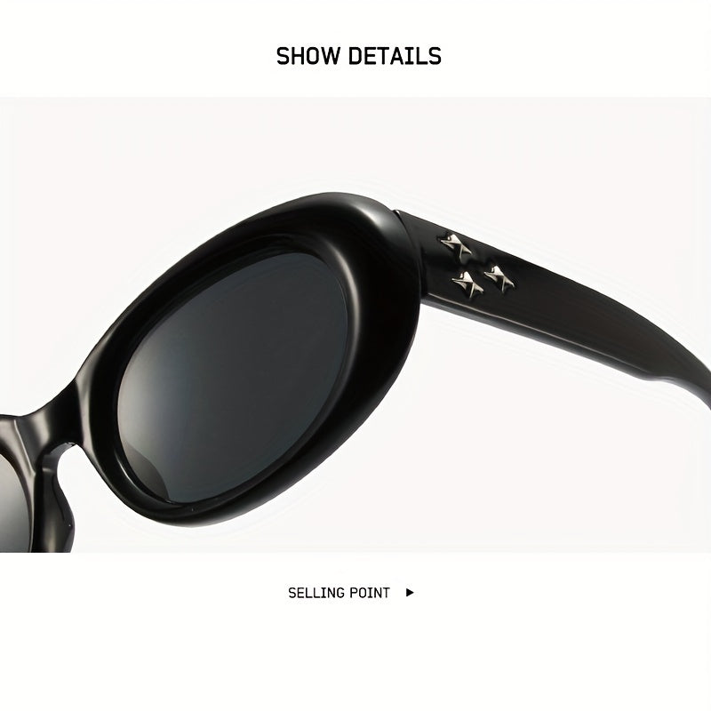 Men's Oval Frame Sunglasses for Holiday Outdoor Festivals