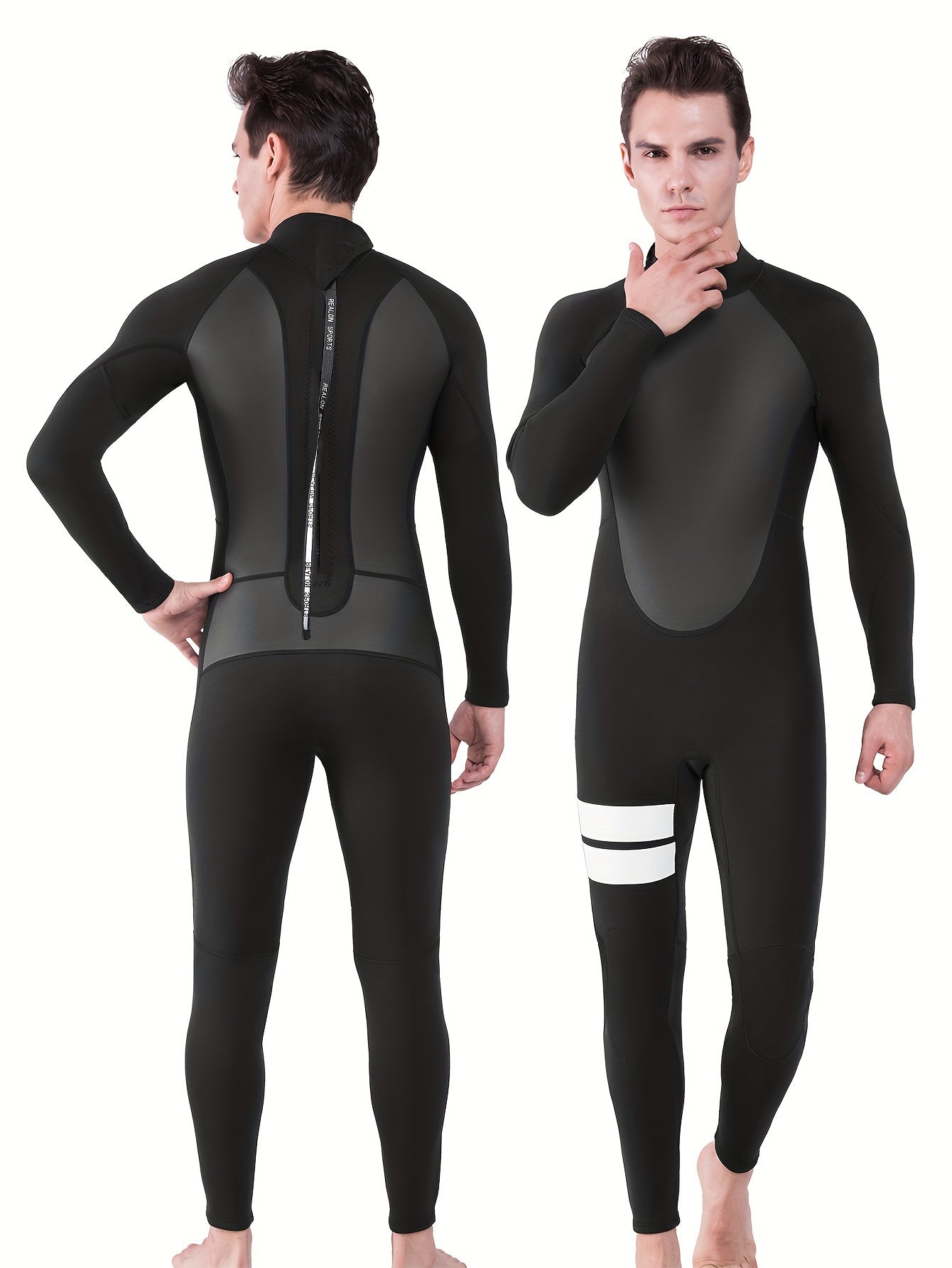 Men's Neoprene 2mm Full Wetsuit Mid Stretch for Water Activities
