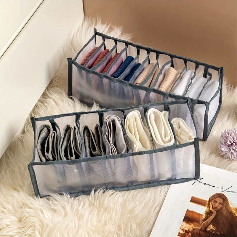 Drawer Style Mesh Underwear Storage Box Divider Set