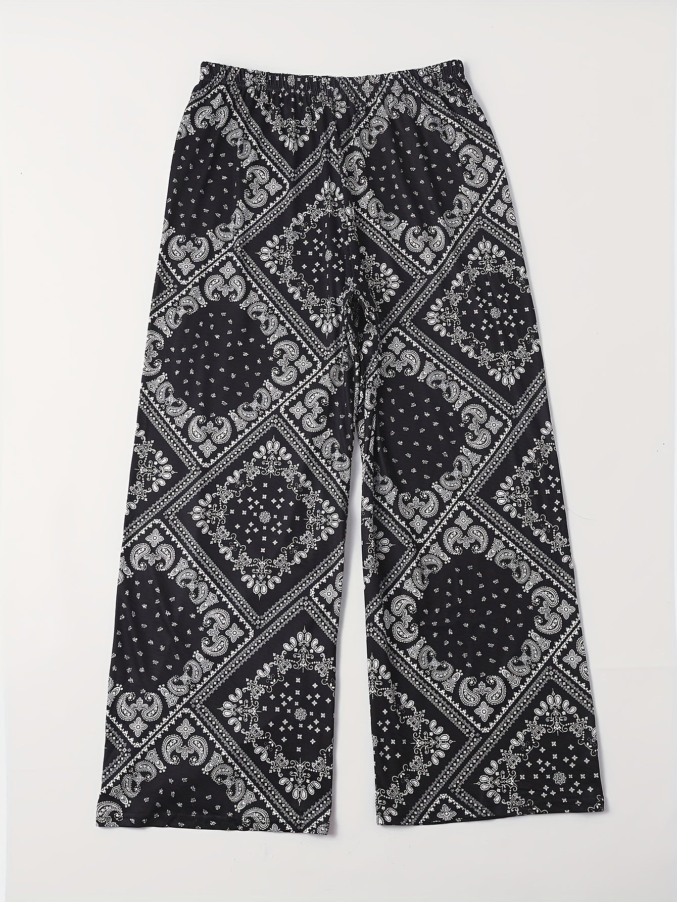  Boho Lounge Bottoms Wide Leg Sleepwear Pants