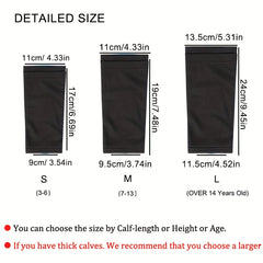 Soccer Leg Socks w/ Double Pocket, Prevent Sliding