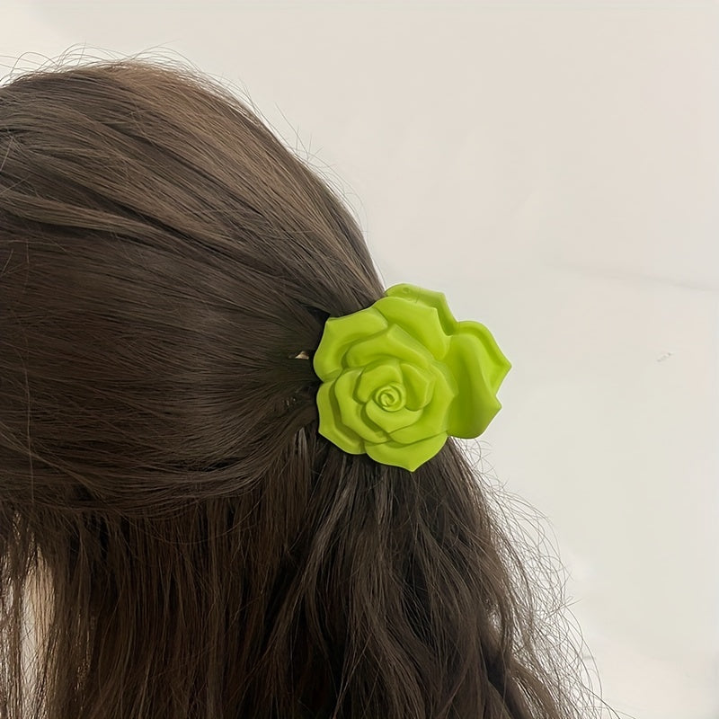 3pcs Rose Shape Hair Claw Hair Accessories For Women