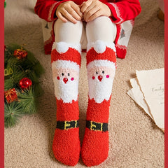 Christmas Socks Winter Sleep Warm Floor Socks - 3 Pairs